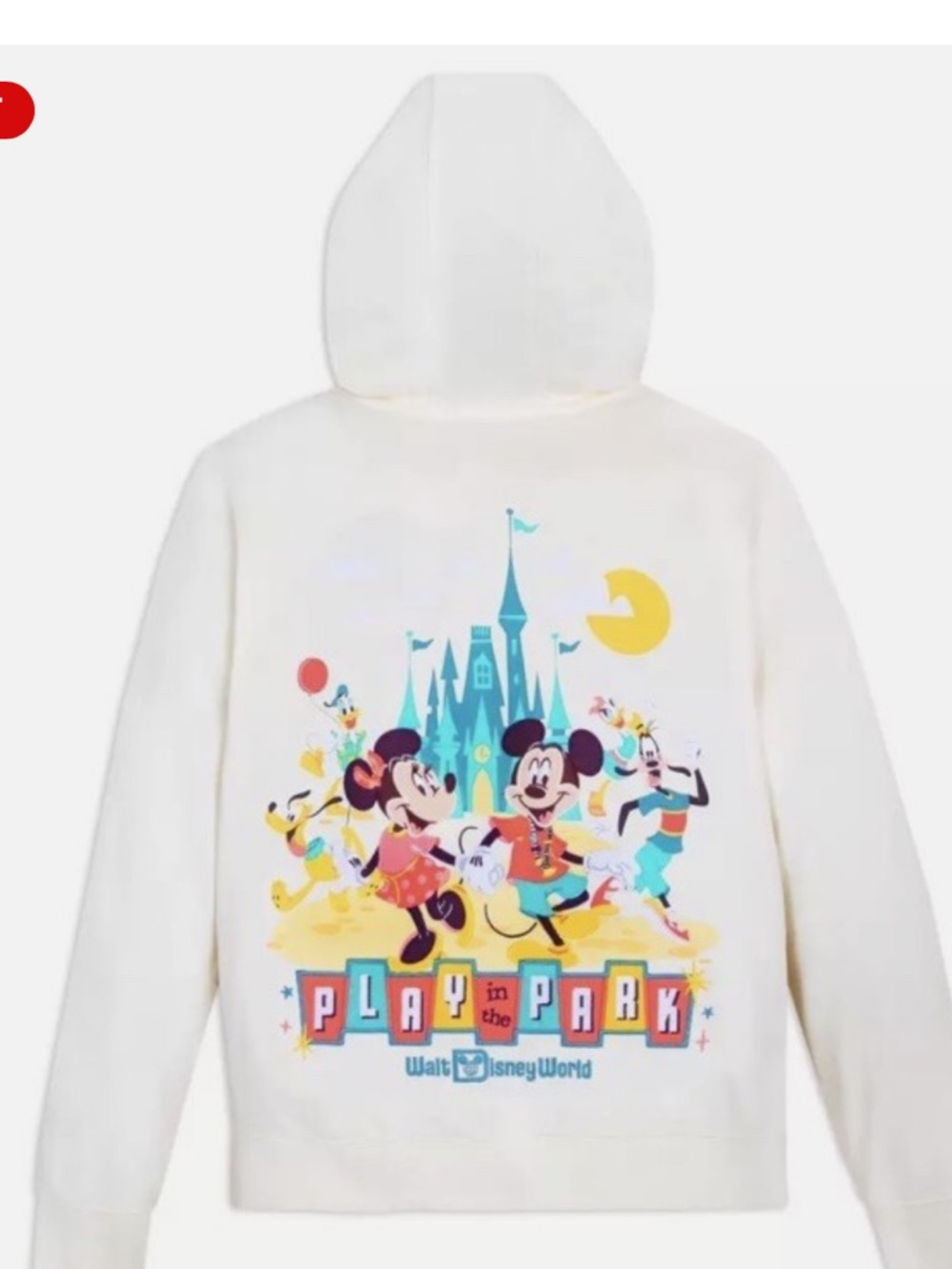 Disneyland PLAY IN THE PARK   Hoodie with Colorful  Park Graphic! XL